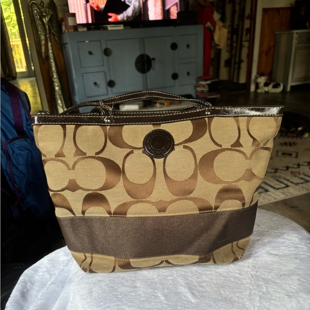Brown Designer Tote Bag